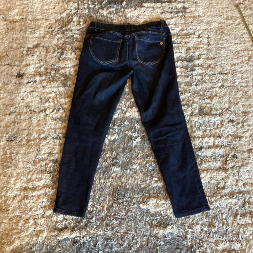 DEMOCRACY Jeans Ab Solution Dark Wash Blue Stretch Skinny Ankle Women's 6 - Picture 5 of 7